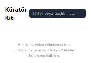 Küratör Kiti – Yüksek Değerli İçerik Toplama &amp; Strateji Aracı