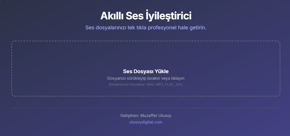 UlusoyDigital AI– İçerik Üreticileri İçin Yapay Zekâ Araç Merkezi